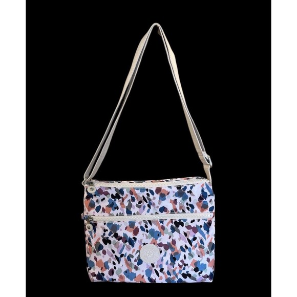 KIPLING Annabelle Blue Dab Dab Crossbody Bag Handbag Purse Looks New - Picture 2 of 15